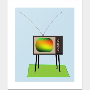 retro television Posters and Art